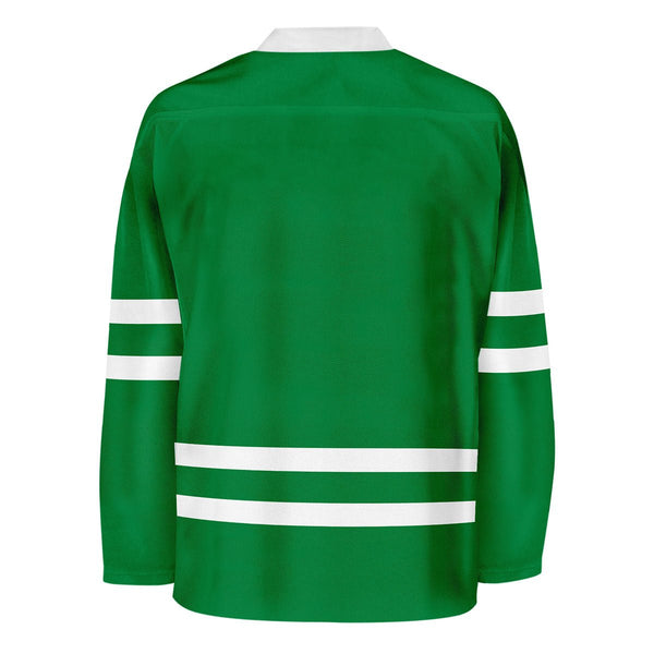 Blank Green And Green Hockey Jersey Jersey One