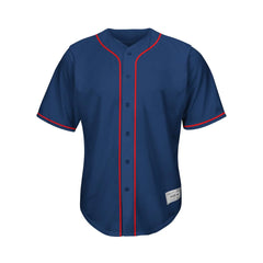 Blank Navy Blue Baseball Jersey