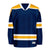 Blank Navy and yellow Hockey Jersey With Shoulder Yoke
