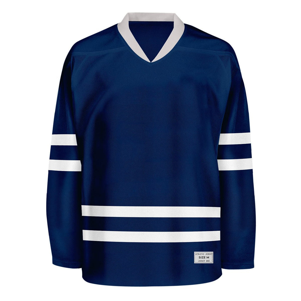 Blank Navy Hockey Jersey