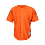 Blank Orange Baseball Jersey thumbnail