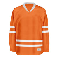 Blank Orange Hockey Jersey thumbnail