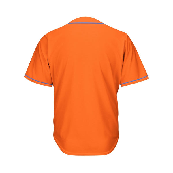 Blank Orange And Royal Blue Baseball Jersey Jersey One