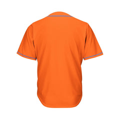 Blank Orange And Royal Blue Baseball Jersey Jersey One