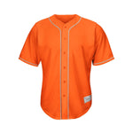 Blank Orange Baseball Jersey thumbnail