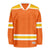 Blank Orange and yellow Hockey Jersey With Shoulder Yoke