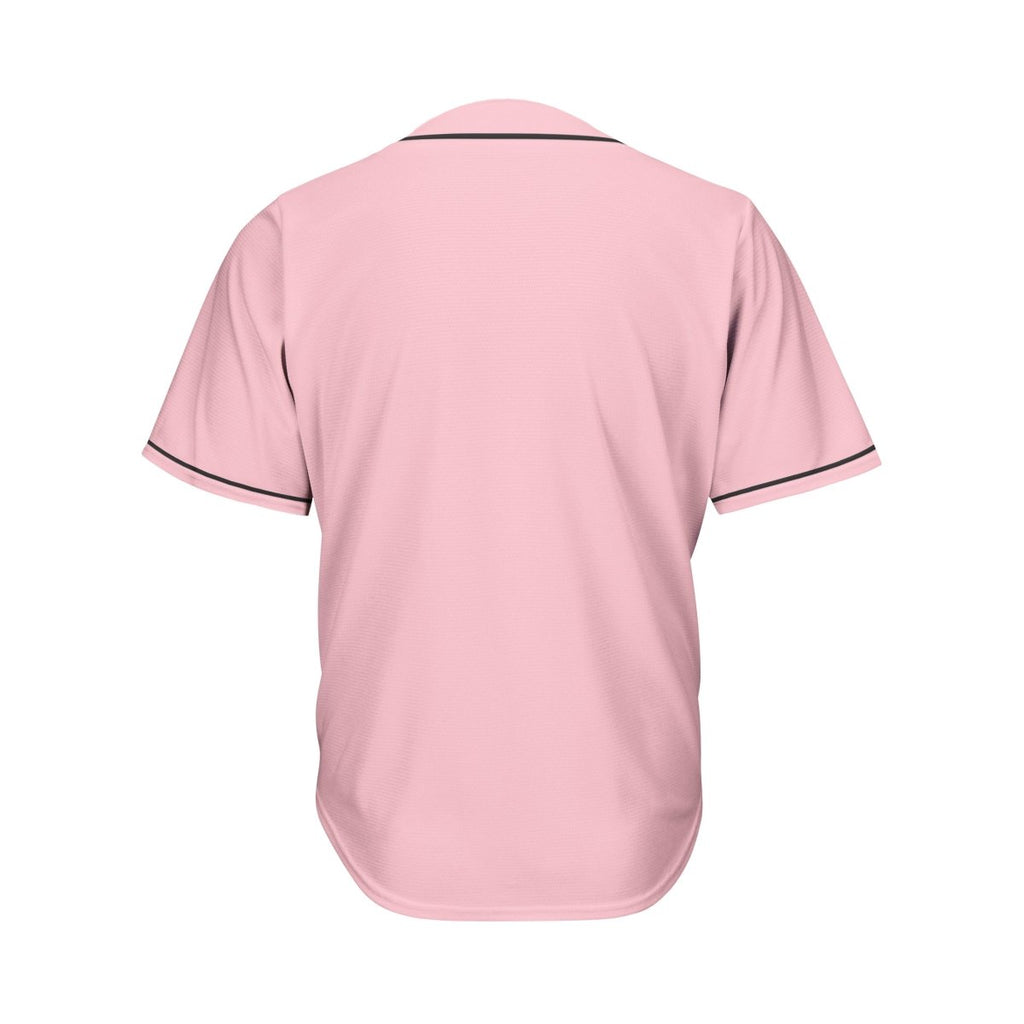 Blank Pink And Black Baseball Jersey Jersey One