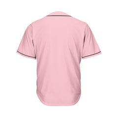 Blank Pink And Black Baseball Jersey Jersey One