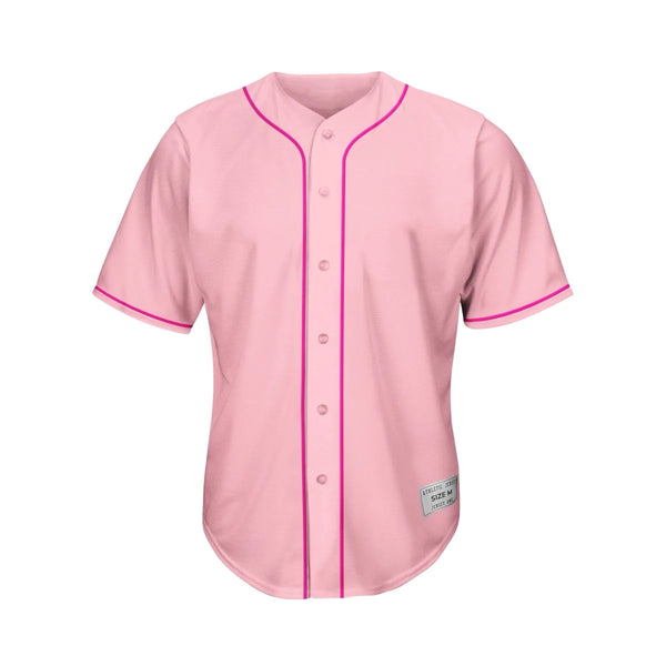 Blank Pink Baseball Jersey