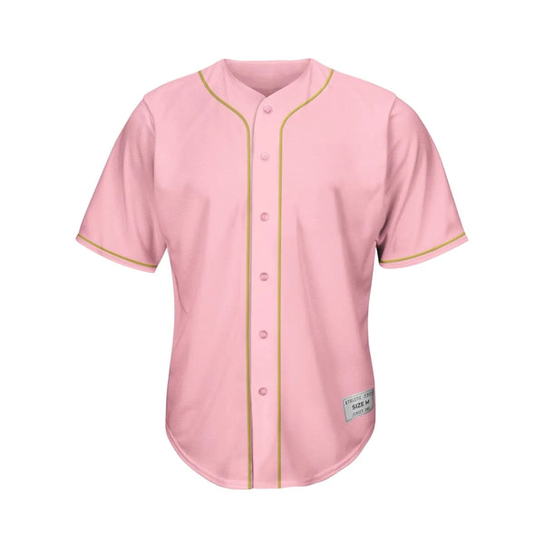 Blank Pink Baseball Jersey