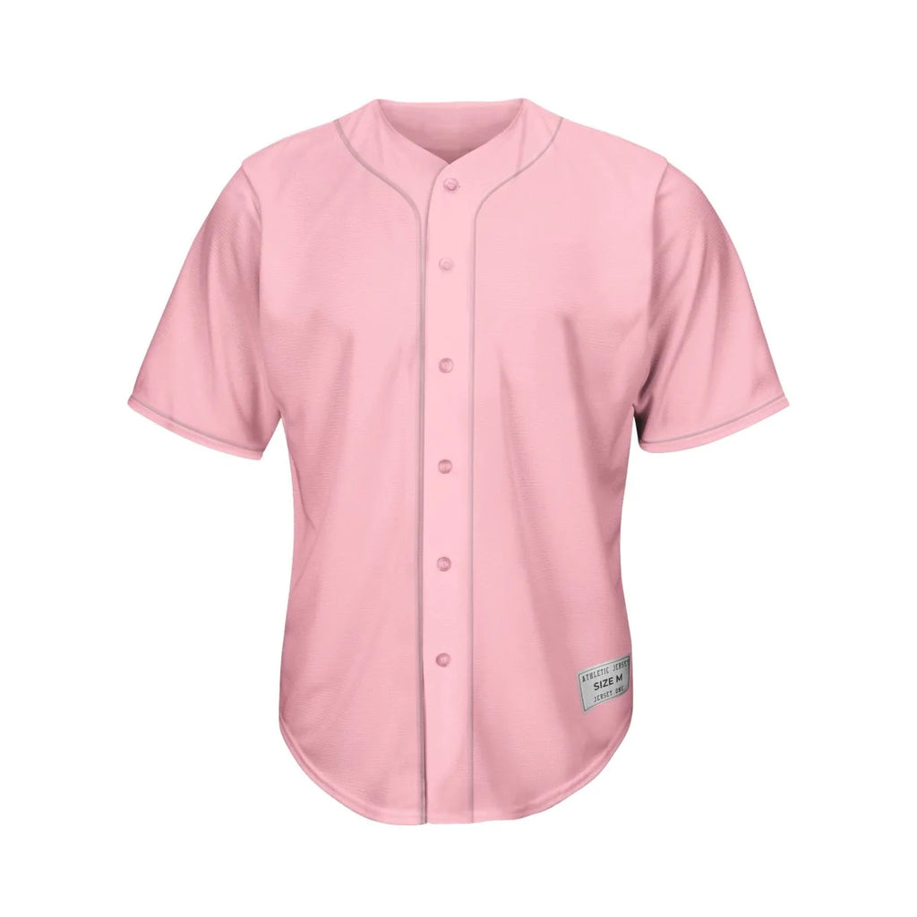 Blank Light Pink Baseball Jersey Wholesale