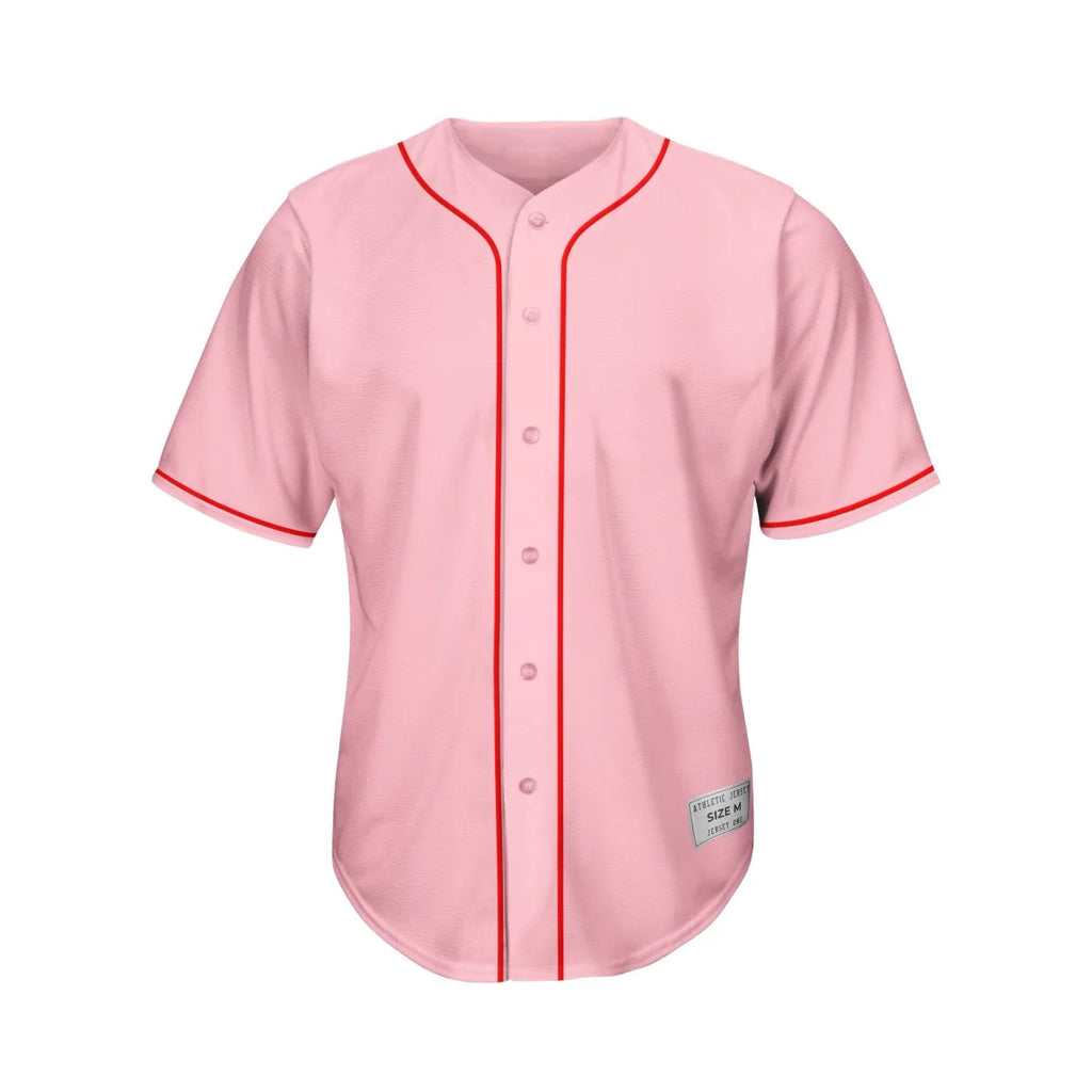 Blank Light Pink Baseball Jersey Wholesale