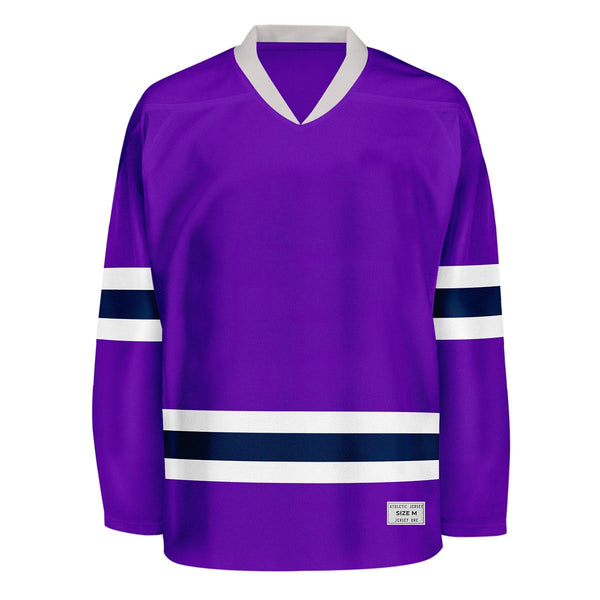Blank Purple and Black Hockey Jersey