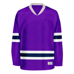 Blank Purple and Black Hockey Jersey