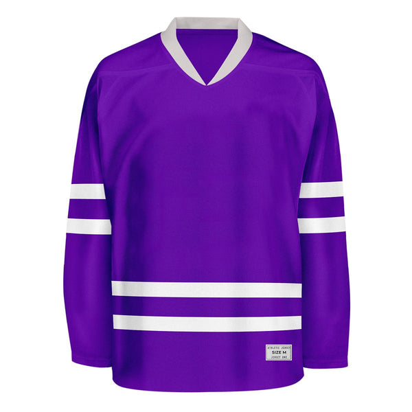 Blank Purple Hockey Jersey