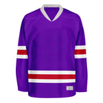 Blank Purple and red Hockey Jersey thumbnail