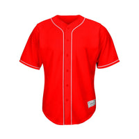 Blank Red Baseball Jersey thumbnail