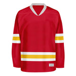 Blank Red and yellow Hockey Jersey thumbnail
