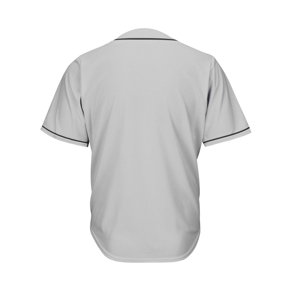 Blank Silver And Black Baseball Jersey Jersey One