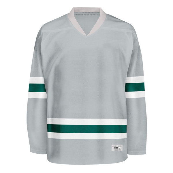 Blank Gray Practice Hockey Jersey - Blank Uniform