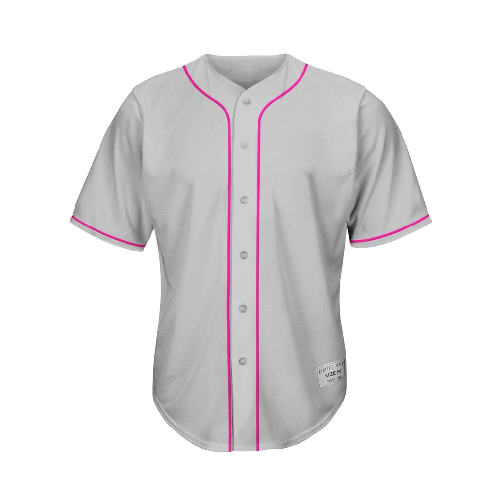 Blank Gray Baseball Jersey Wholesale