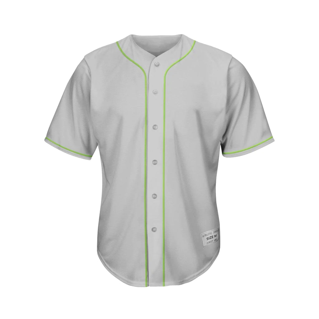 Blank Gray Baseball Jersey Wholesale