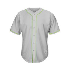 Blank Gray Baseball Jersey Wholesale