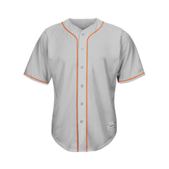 Blank Gray Baseball Jersey Wholesale