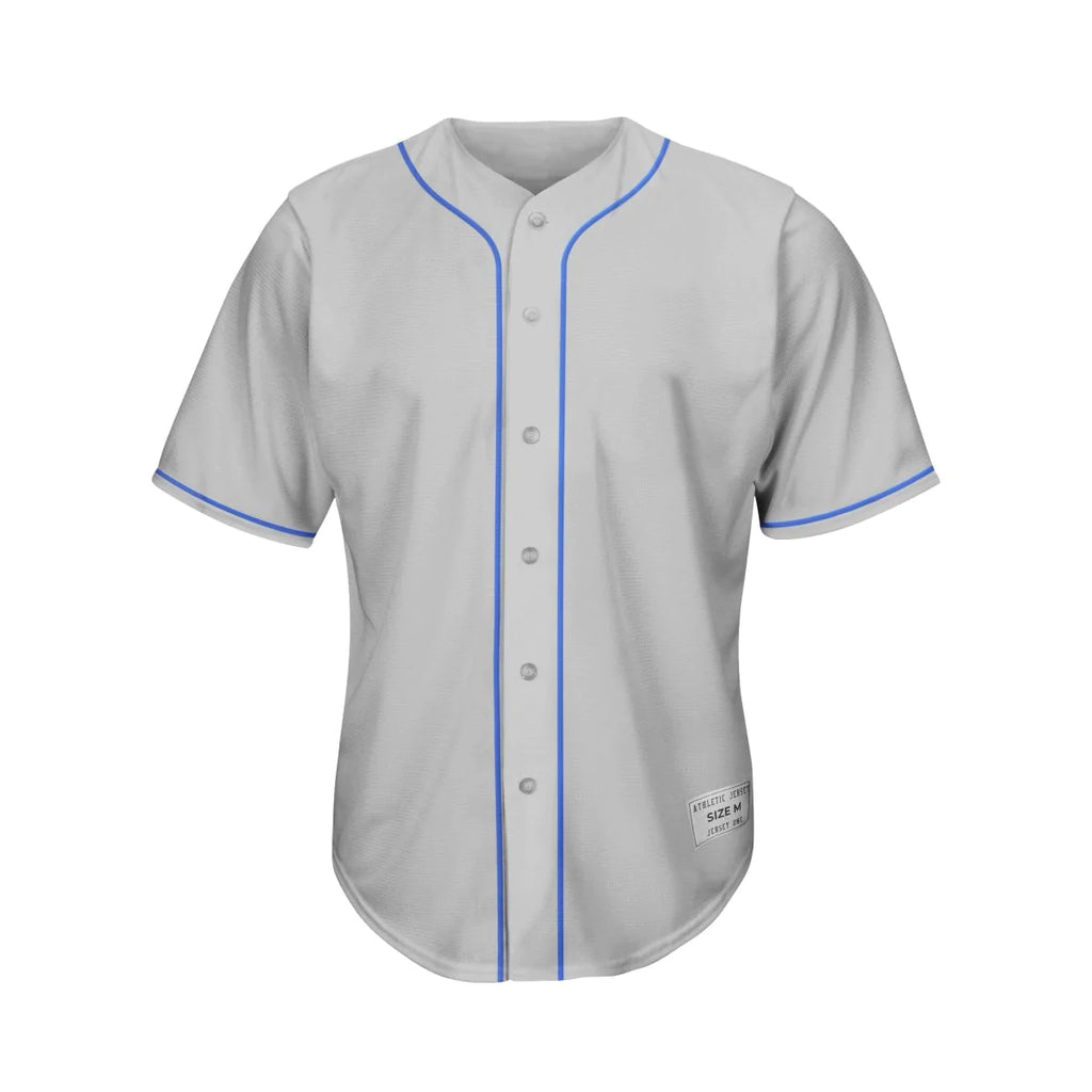 Blank Gray Baseball Jersey Wholesale