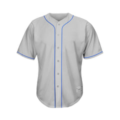 Blank Gray Baseball Jersey Wholesale
