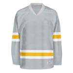 Blank Gray Practice Hockey Jersey - Blank Uniform thumbnail
