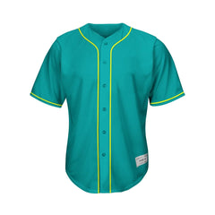 Blank Teal Baseball Jersey Men and Youth