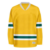 Blank Yellow and green Hockey Jersey thumbnail