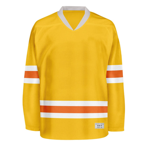 Blank Yellow and orange Hockey Jersey