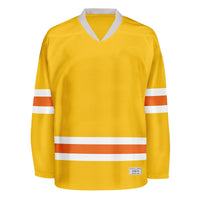 Blank Yellow and orange Hockey Jersey thumbnail