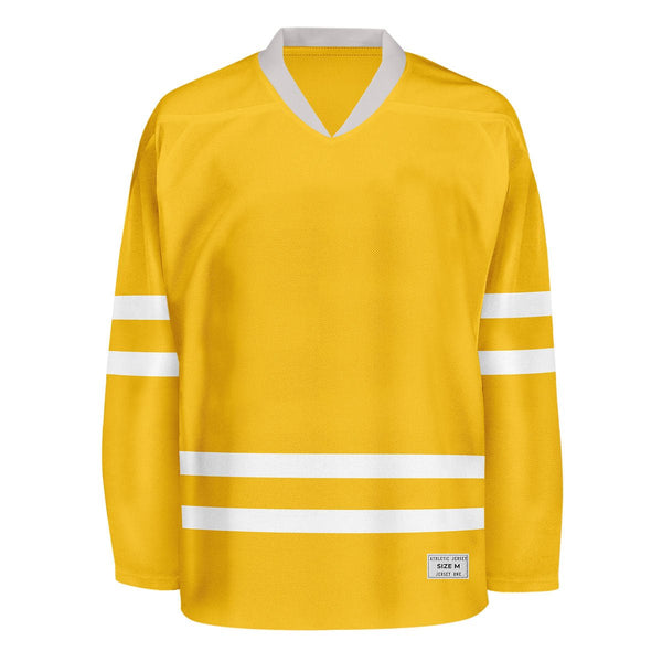 Blank Yellow Hockey Jersey