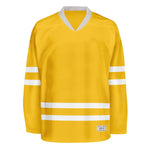 Blank Yellow Hockey Jersey thumbnail