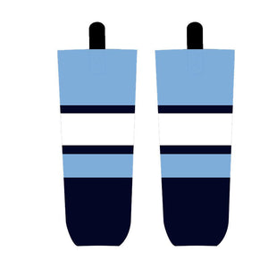 Blue Black Ice Hockey Socks