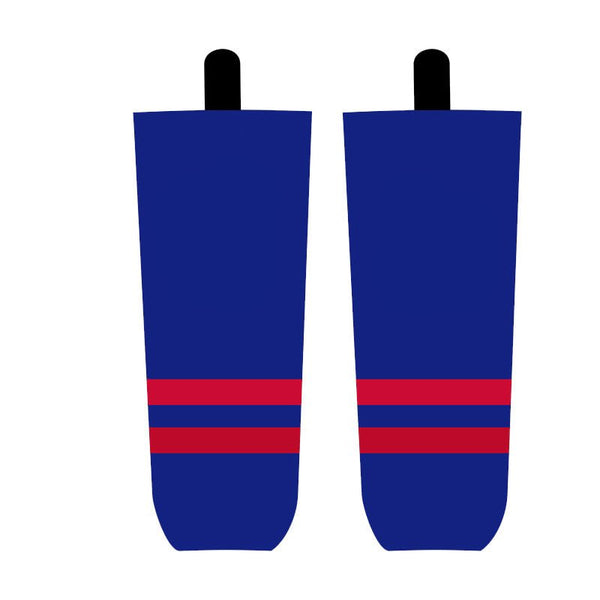 Blue Red Ice Hockey Socks Jersey One