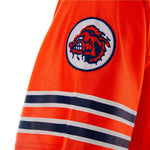 sclsu mud dogs logo on the sleeve of football jersey thumbnail