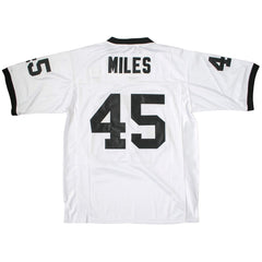 Boobie Miles #45 Permian Panthers White Jersey - Back View with Stitched Name and Numbers