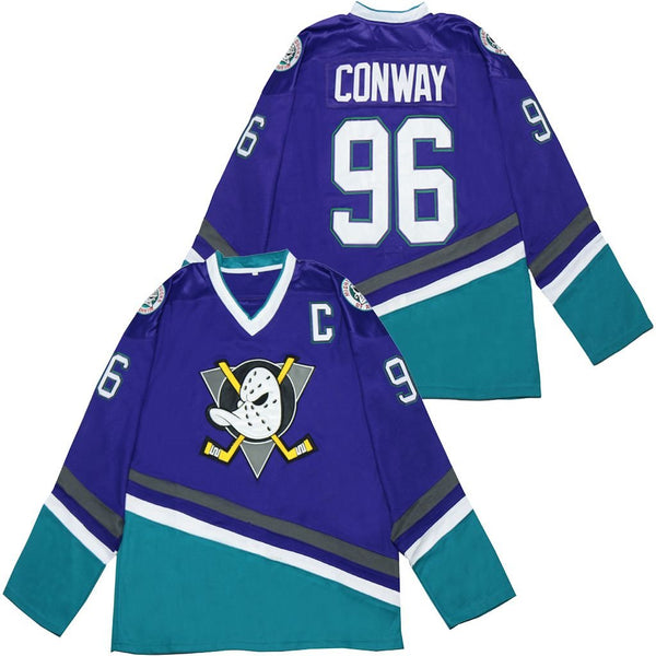 Charlie Conway #96 Mighty Ducks Jersey Purple Jersey One