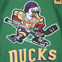 green custom mighty ducks jersey skating duck logo thumbnail