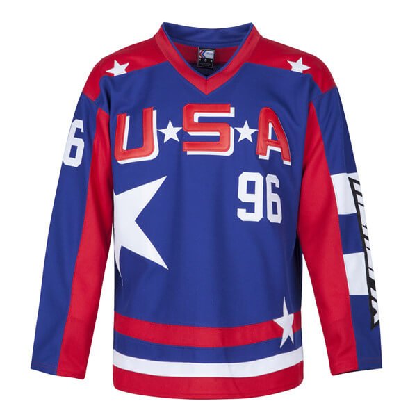 charlie conway #96 mighty ducks D2 team usa jersey front