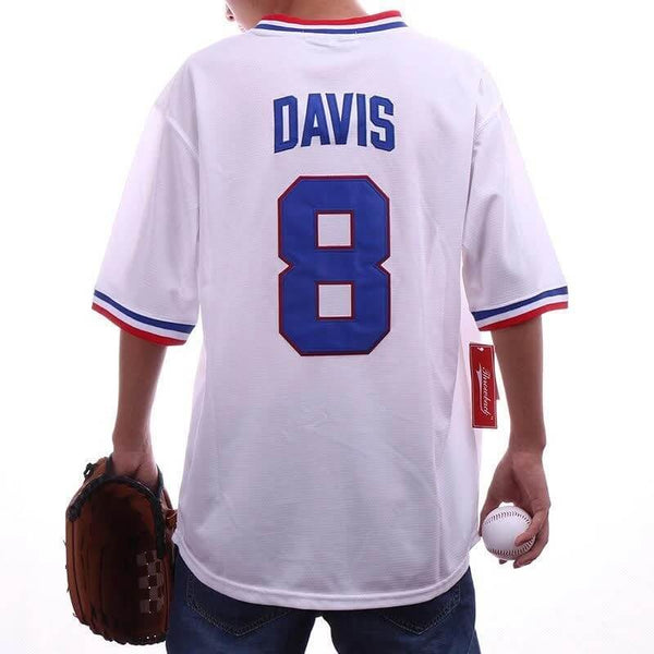 Crash Davis Jersey 8 Durham Bull Baseball Uniform