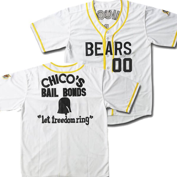 Chico's Bail Bonds Custom Bad News Bears Baseball Jersey for men and youth