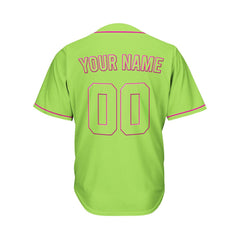Custom Green Baseball Jersey