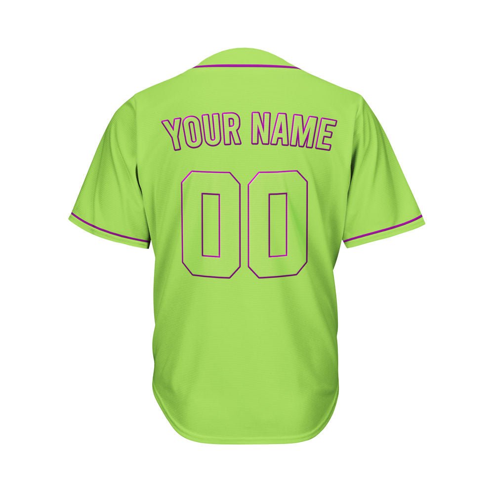 Custom Green Baseball Jersey