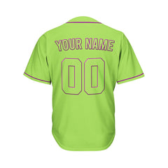 Custom Green Baseball Jersey