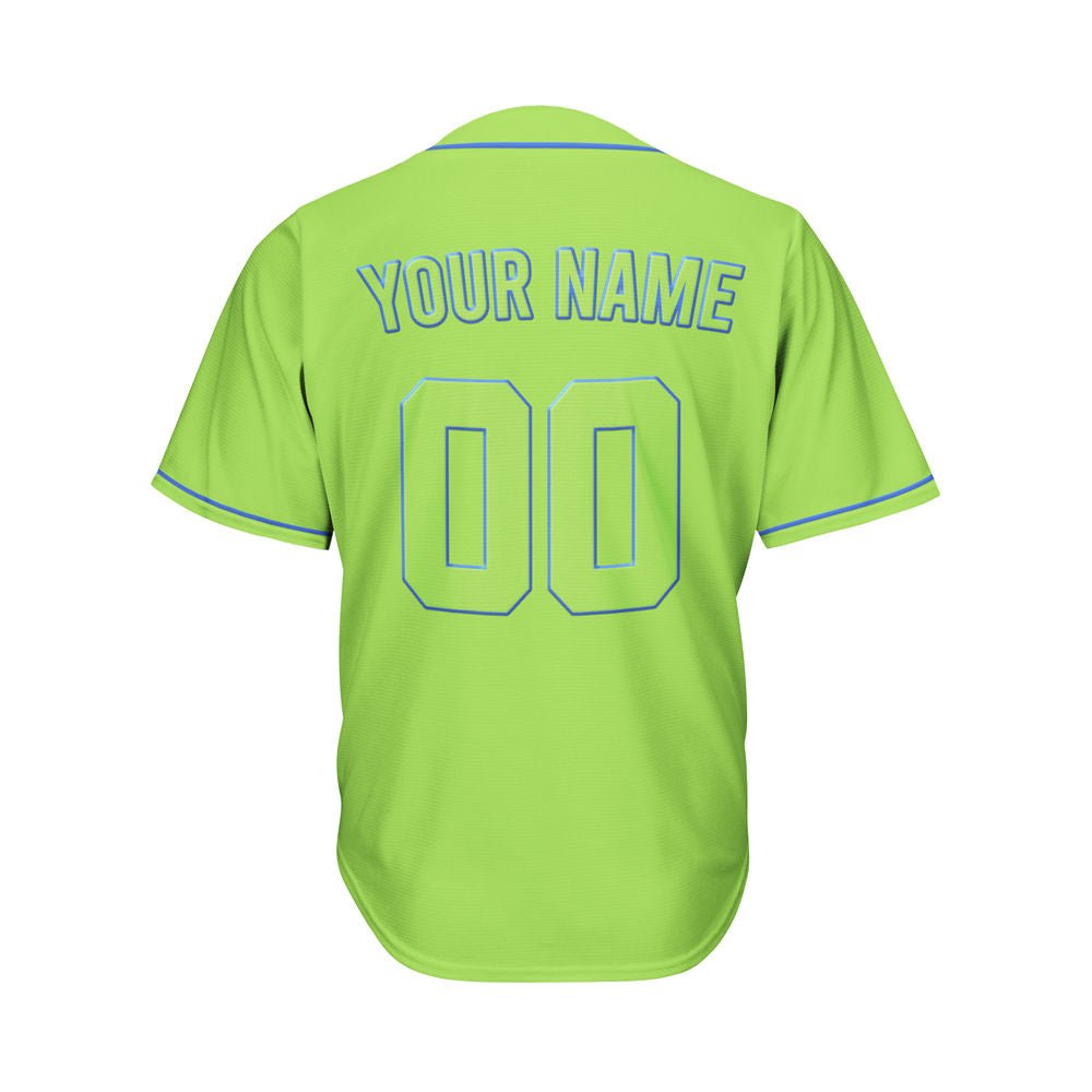 Custom Green Baseball Jersey